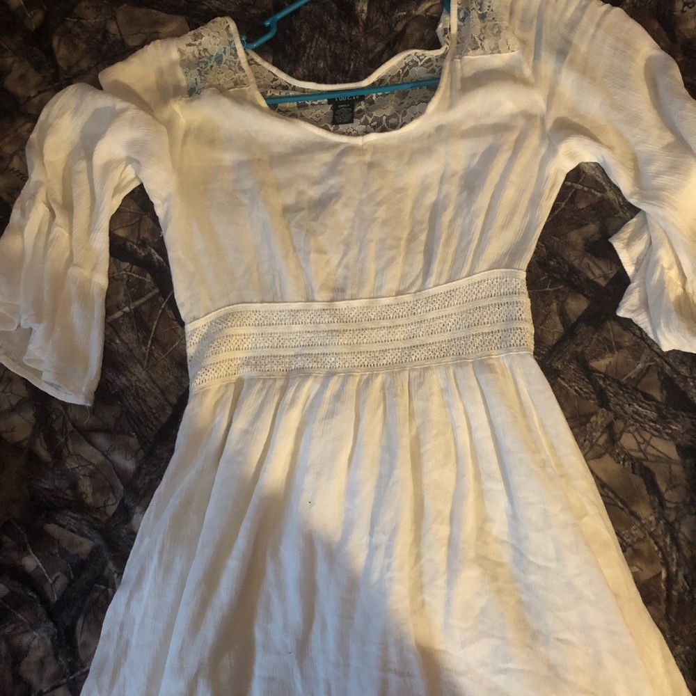 White see through dress